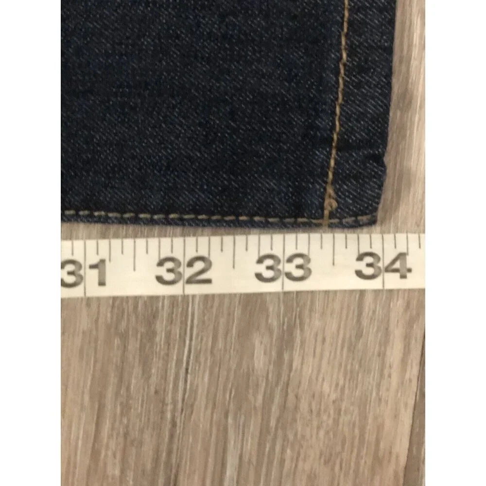 Akademiks Jeanius Jeans Mens Size 40x34 Navy Blue Denim Baggy Skater Hip Hop Y2K